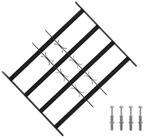vidaXL Fenster Sicherheitsgitter f&uuml;r Fenster mit 4 Querstangen 3 stk. 43-74...