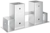 vidaXL Kaminholzregal 34 x 10 x 15 cm Hilfsmittel f&uuml;r Holzstapel 12 St&uuml;ck...