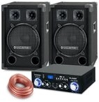 McGrey PA Komplettset DJ Anlage Party-Lautsprecher (Bluetooth, 400 W,...