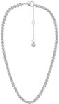 SKAGEN Edelstahlkette Skagen Damen-Kette Metall Glasstein