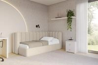 ALTDECOR Jugendbett HUGY (Jugendbett mit Bettkasten und Lattenrost, Polsterbett...