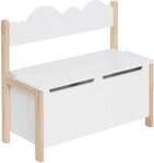 Woltu Truhenbank (1-St), Kindersitzbank mit Stauraum, 2 in 1 Spielzeugkiste