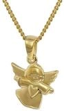 trendor Panzerkette 35820, Kinder-Anh&auml;nger Engel 333 Gold mit goldplattierter