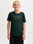 Rundhalsshirt JACK & JONES JUNIOR "JJECORP stylisch, atmungsaktiv, pflegeleicht",