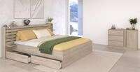 Parisot Schlafzimmer-Set Parisot Escale, (3-tlg), Einsatz der Kommode drehbar -...