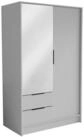 Masseno Dreht&uuml;renschrank CAVA 102 cm Kleiderschrank mit Spiegel 2 T&uuml;ren und 2