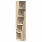 vidaXL Eckschrank Eckschrank 27,5x27x140cm Holzwerkstoff Sonoma-Eiche (1-St)