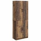 vidaXL Sideboard Schrankset 2 stk. Altholz Holzwerkstoff (2 St)