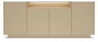 Masseno Kommode PORTA 203 cm Sideboard mit 4 T&uuml;ren Beige