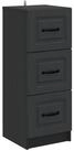 vidaXL Schranksystem Schubladenschrank Schwarz 33 x 34,5 x 87 cm Holzwerkstoff...
