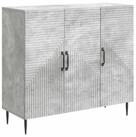 vidaXL Sideboard 89 x 34,5 x 80 cm Sideboard Betongrau 89x34,5x80 cm...