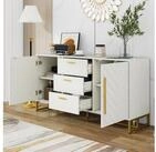 STILVORA Sideboard mit Schublade,Aufwahrungsschrank Beistellschrank mit