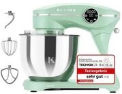 KLAMER K&uuml;chenmaschine 1800W, Knetmaschine mit 6 Liter Edelstahl Sch&uuml;ssel, 10