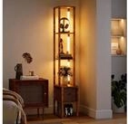 HOMCOM Stehlampe moderne Standlampe, Dimmfunktion, LED fest integriert,...