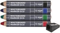 Sigel Whiteboard Marker Sigel BA013 Whiteboardmarker Set 4-farbig, Schwarz,...