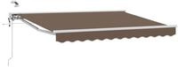 vidaXL Markise 3,5 x 2,5 m Elektrische ausziehbare Markise Taupe 3,5x2,5 m