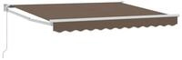 vidaXL Markise 3 x 2,5 m Ausziehbare Markise Taupe 3x2,5 m Polyester und...