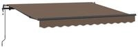 vidaXL Markise 400 x 350 cm Ausziehbare Markise Taupe 400x350 cm Stoff und...