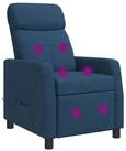 vidaXL Sessel Massage Relaxsessel Blau Stoff (1-St)