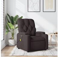 vidaXL Massagesessel, Massagesessel Dunkelbraun Stoff