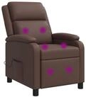 vidaXL Sessel Massage Relaxsessel Braun Kunstleder (1-St)