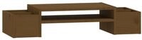 vidaXL Monitorst&auml;nder, (Bildschirmst&auml;nder Honigbraun 70x27,5x15 cm Massivholz