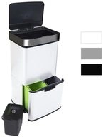 Ribelli M&uuml;lltrennsystem Sensor M&uuml;lleimer, 4 F&auml;cher, M&uuml;lleimer K&uuml;che, 72L,...