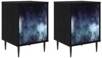 vidaXL Nachttisch 36 x 33 x 51 cm Nachttisch 2er Set Nachtschrank RAALTE 2 stk