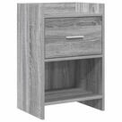 vidaXL Nachttisch Nachttische Grau Sonoma 40 x 30 x 60 cm Holzwerkstoff (1-St)