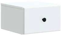 vidaXL Nachttisch 34,5 x 33 x 20 cm Wandmontierter Nachttisch Wei&szlig; 34,5x33x20...
