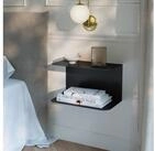 en.casa Wandregal, 1-tlg., &raquo;Notodden&laquo; Stahl 40 x 23 x 23 cm Schwarz