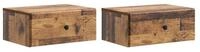 vidaXL Nachttisch 49 x 34,5 x 20 cm Nachttisch h&auml;ngend 2er Set Nachtschrank...