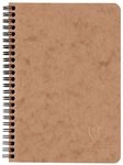 CLAIREFONTAINE Notizbuch 5x Spiralbuch Age Bag Innentaschen A5 liniert 60 Bl Tabak