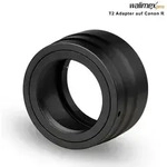 walimex pro T2 Objektiv an Canon R Objektiv-Adapter schwarz