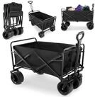 HyperMotion Bollerwagen Faltbarer Bollerwagen, 120 kg, Schwarz