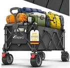 TRESKO Bollerwagen Bollerwagen faltbar 300L mit Bremse Handwagen klappbar 150kg