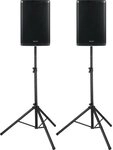 Pronomic C-215 MP 15" Passivboxen Set im Multifunktionsgeh&auml;use samt Stativen