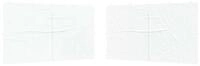 vidaXL Pavillon 400 x 195 cm Party Zelt Seitenteil 2er Set Wei&szlig; 400x195 cm PE...