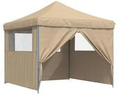 vidaXL Partyzelt Party-Zelt 292 x 292 x 315 cm Beige Oxford-Stoff