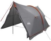 vidaXL Kuppelzelt Wasserdichter Pavillon Grau und Orange, (1 tlg)