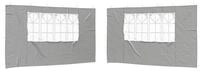 vidaXL Pavillon 400 x 195 cm Party Zelt Seitenteil 2er Set 400x195 cm Hellgrau...