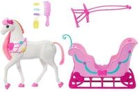 Barbie Puppen Fahrzeug Barbie in Der Nussknacker, Pferd und Schlitten, Pferd mit