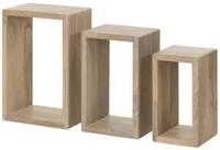 Massivmoebel24 Wandregal TORONTO, 1-tlg., Mango 45x20x30 wei&szlig; lackiert TORONTO...