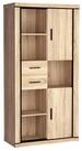 Masseno B&uuml;cherregal Standregal MALAGA 192 x 97 cm braun