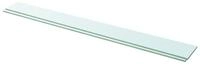 vidaXL Regal Regalb&ouml;den 2 Stk. Glas Transparent 110x12 cm, 2-tlg.