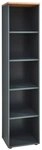 Innostyle Aktenschrank Regal MEMPHIS, Graphit Dekor, B 45 x H 197 cm Artisan...