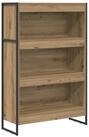 vidaXL B&uuml;cherregal 80 x 30 x 121 cm B&uuml;cherregal Kunsthandwerk Eiche 80x30x155...