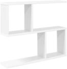 vidaXL Wandregal 60 x 12 x 50,5 cm Wandregal Wei&szlig; 60x12x50,5 cm Holzwerkstoff