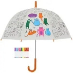 esschert design Stockregenschirm KG278 wei&szlig;