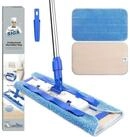 Bodenwischer-Set Professioneller Mikrofaser-Wischmop mit Edelstahlgriff und 3